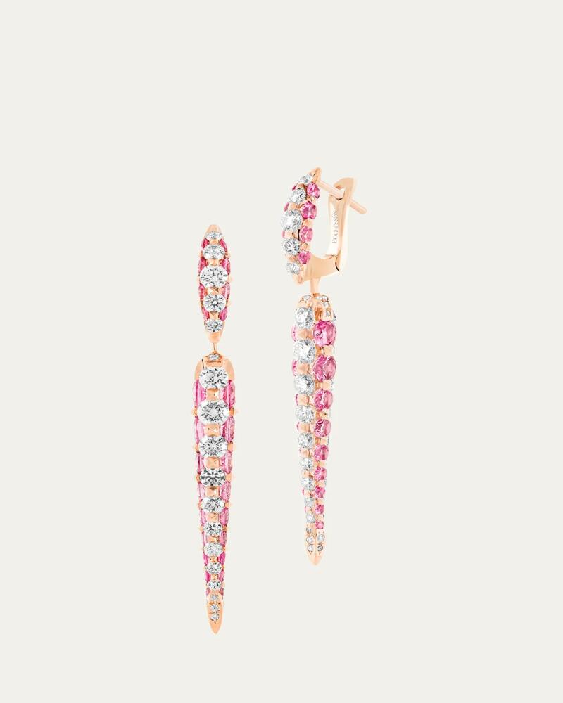 Boghossian Merveilles Rose Icicle Diamond Earrings in 18K Rose Gold, Small Cover