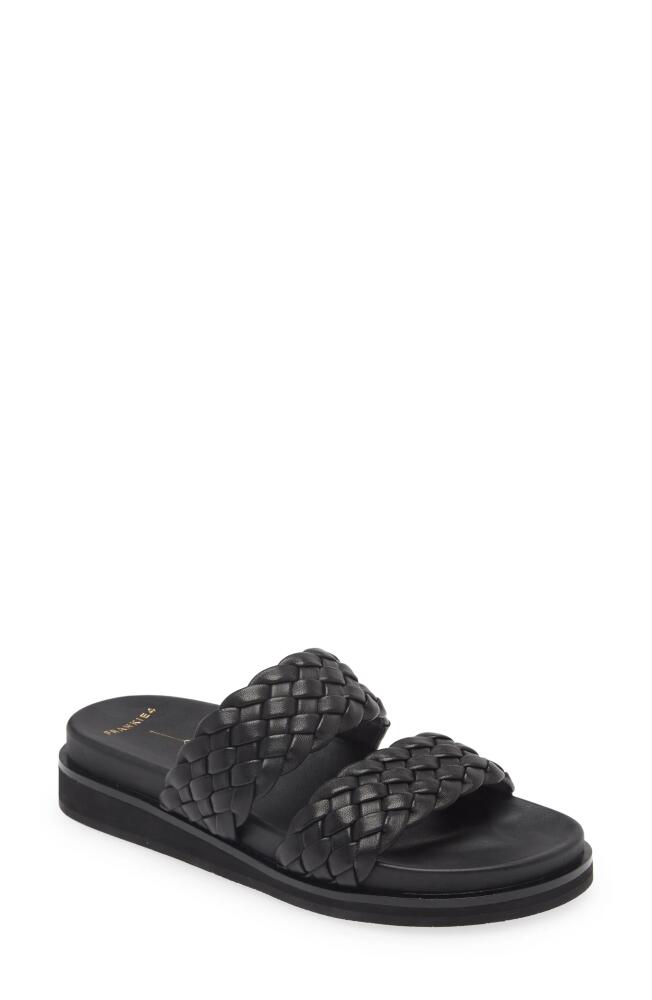 FRANKIE4 Malone Weave Slide Sandal in Black Weave Cover