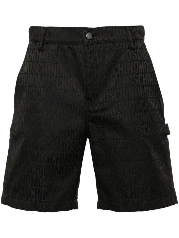 Moschino logo-jacquard shorts - Black Cover