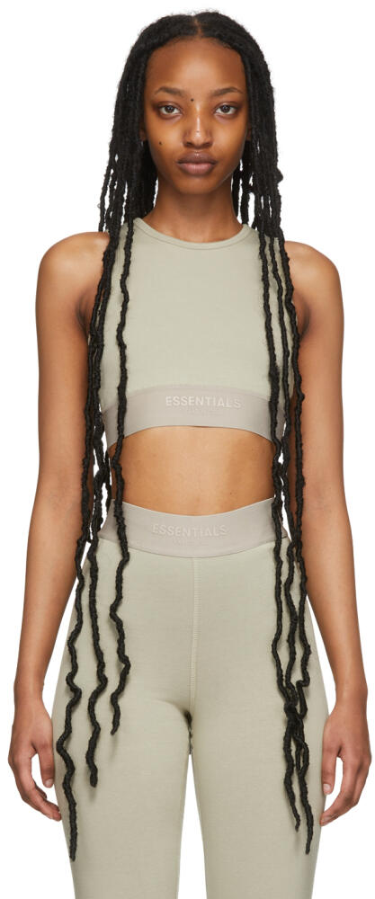 Fear of God ESSENTIALS Green Sport Tank Top Cover