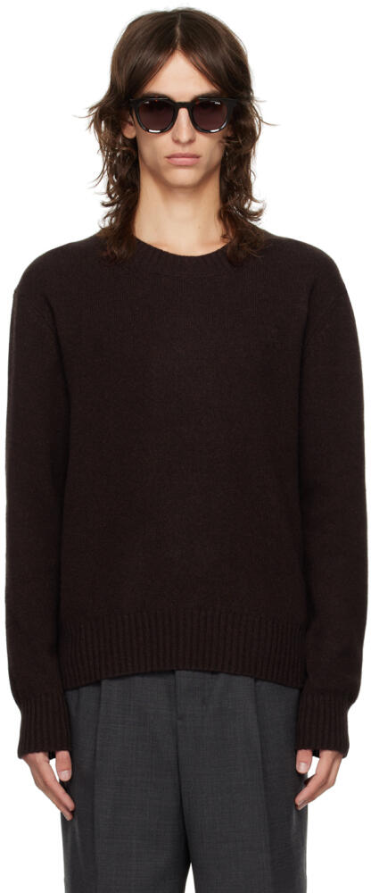 AMI Paris Brown Cashmere Ami De Cœur Sweater Cover