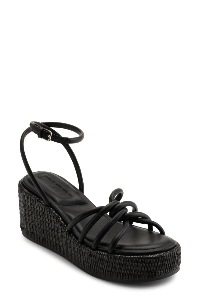 DKNY Cyrilla Wedge Platform Sandal in Black Cover