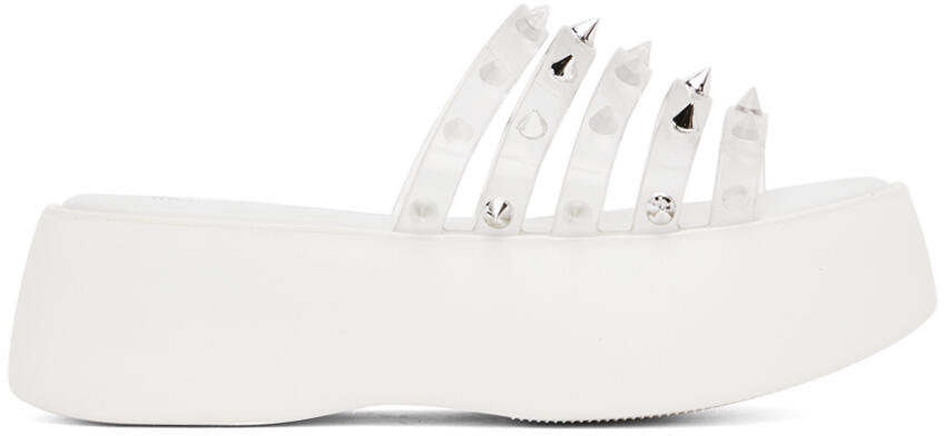 Jean Paul Gaultier White Melissa Edition 'The Becky Punk Love' Slides Cover