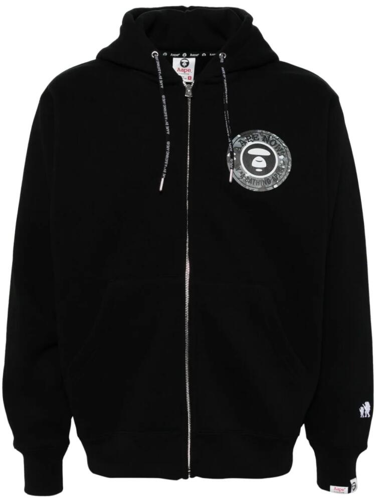 AAPE BY *A BATHING APE® logo-print hoodie - Black Cover