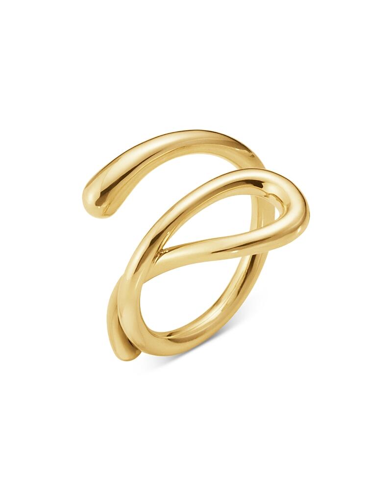 Georg Jensen 18K Yellow Gold Mercy Swirl Ring Cover