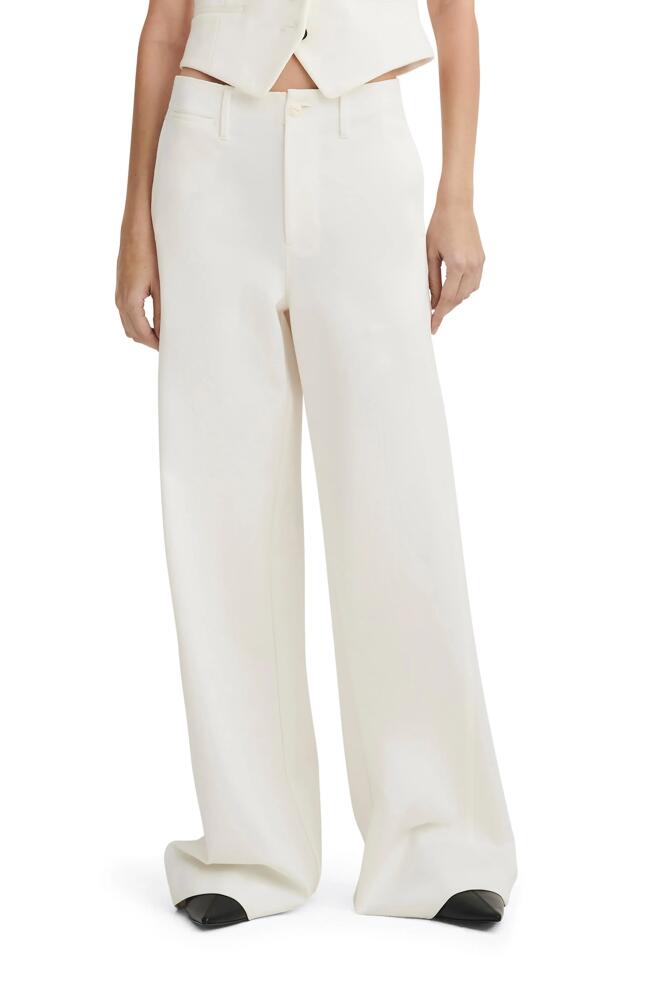 rag & bone Sofie High Waist Ponté Wide Leg Pants in Ivory Cover