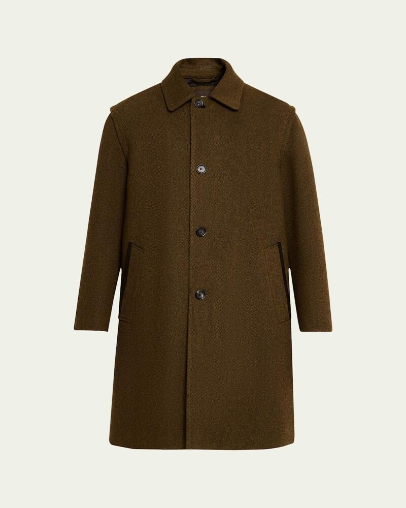 Loro Piana Men's Savile Single-Breasted Overcoat Cover