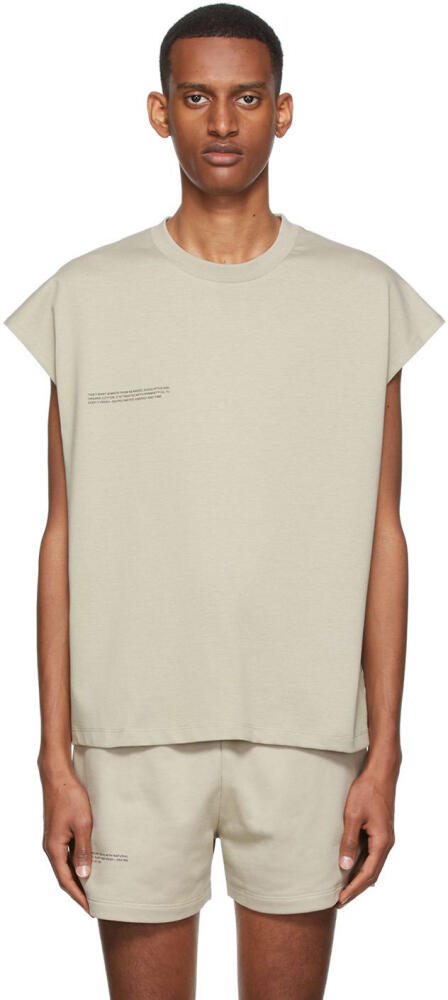 PANGAIA Taupe Organic Cotton T-Shirt Cover