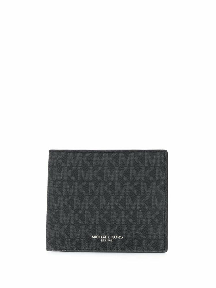 Michael Kors logo print billfold wallet - Black Cover