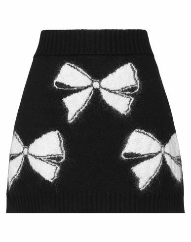 Red Valentino Woman Mini skirt Black Polyamide, Viscose, Wool, Cashmere, Mohair wool Cover