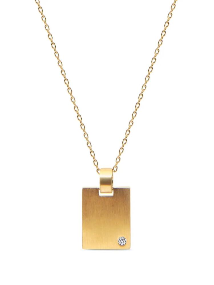 Nialaya Jewelry Dog Tag necklace - Gold Cover