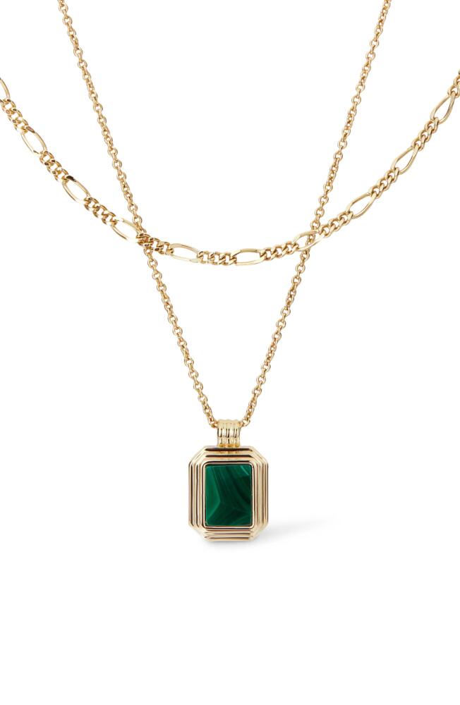 Ana Luisa Layered Necklace Set - Temple Green in Gold Cover