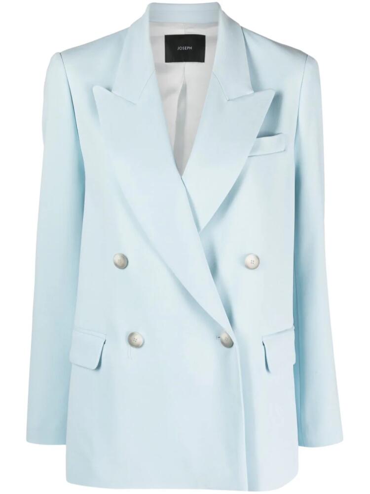 JOSEPH double-breasted cady blazer - Blue Cover