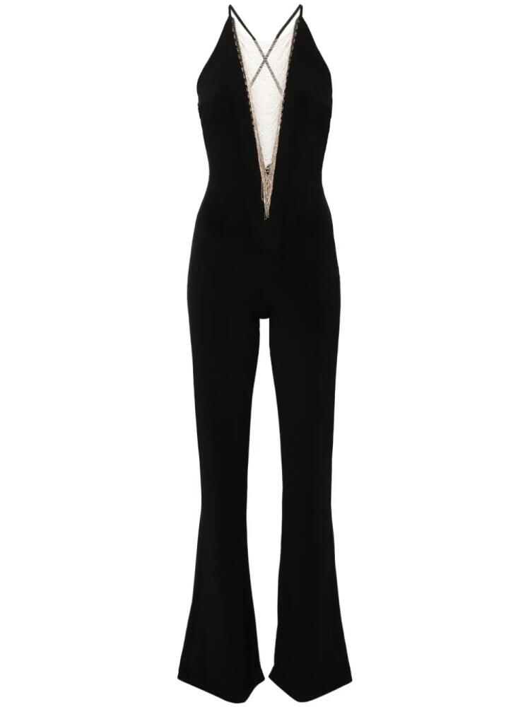 NISSA plunging V-neck jumpsuit - Black Cover