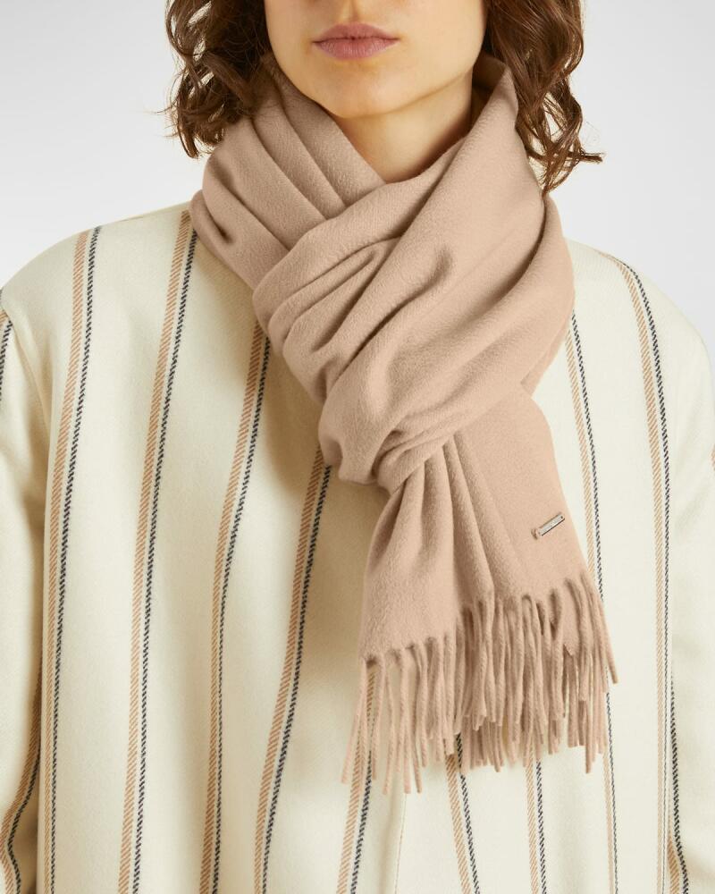 Loro Piana Cashmere Sciarpa Grande Fringe-Trim Scarf Cover