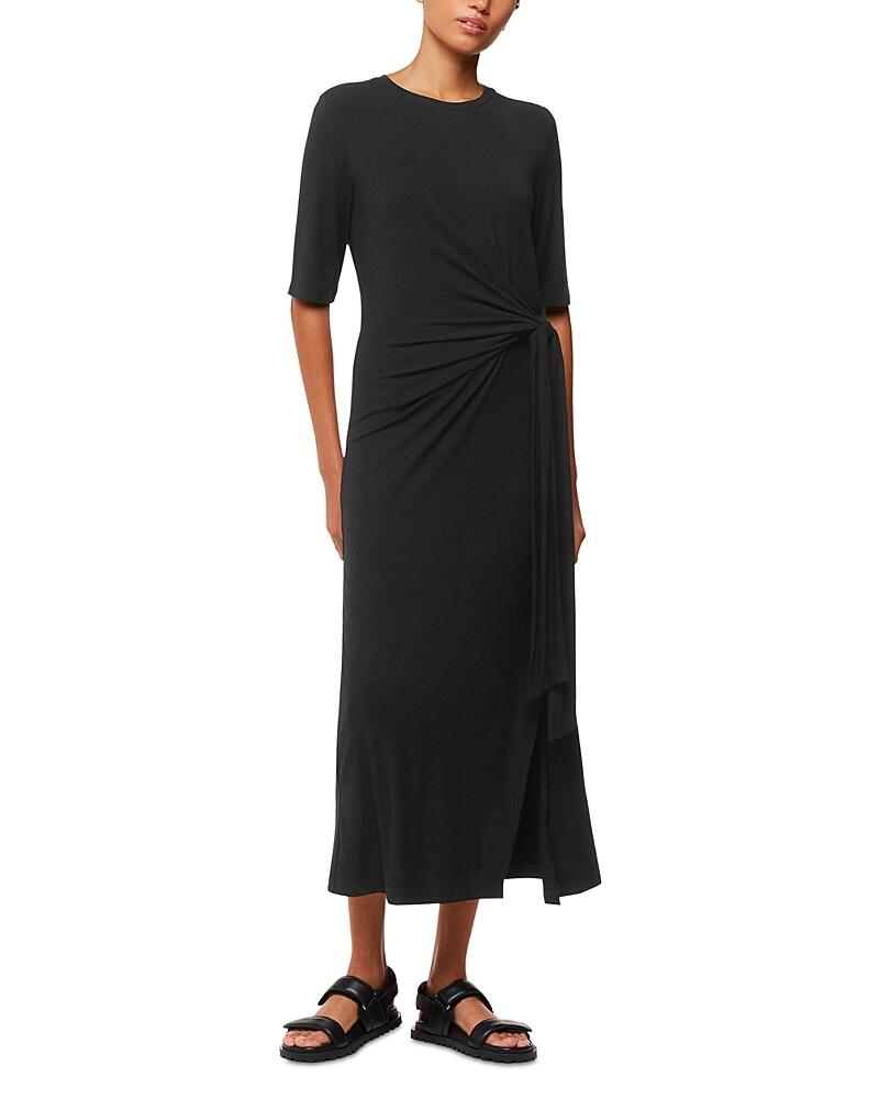 Whistles Twist Front Jersey Dress Cover