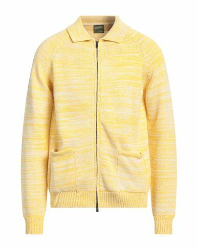 Lardini Man Cardigan Yellow Cotton Cover