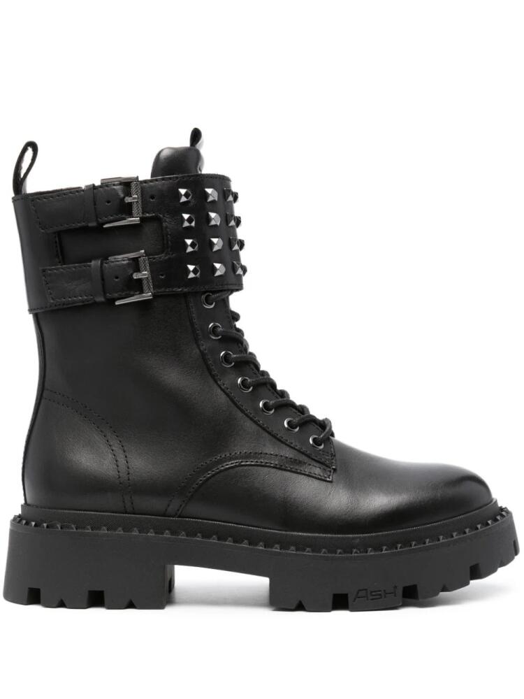 Ash Gun Stud 50mm combat boots - Black Cover