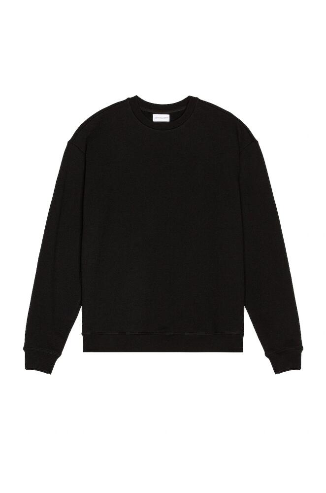 JOHN ELLIOTT Oversized Crewneck Pullover in Black Cover