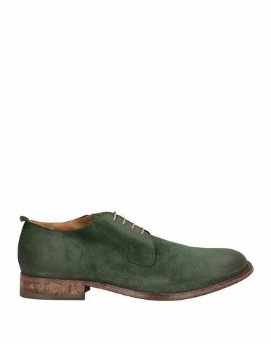 Moma Man Lace-up shoes Dark green Soft Leather Cover