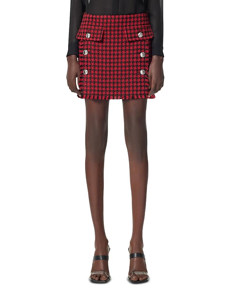 Versace Windowpane Mini Skirt Cover