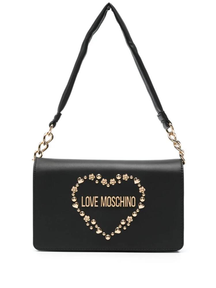 Love Moschino logo-lettering tote bag - Black Cover