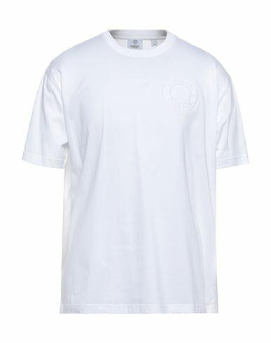 Burberry Man T-shirt White Cotton, Elastane Cover