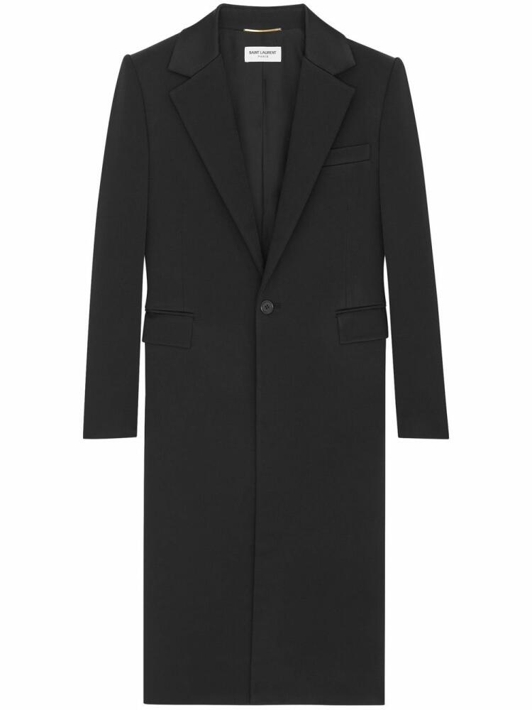 Saint Laurent tailored single-breasted coat - Black Cover