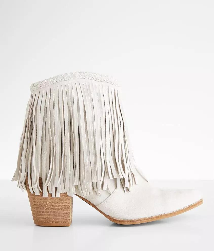 Beast Fashion Misty Fringe Western Ankle Boot Cover