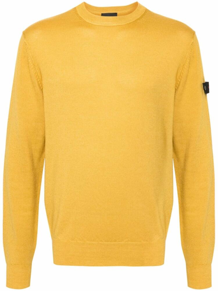 Peuterey logo-patch sweater - Yellow Cover