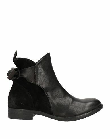 1725.a Woman Ankle boots Black Soft Leather Cover