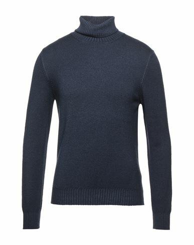 Gran Sasso Man Turtleneck Midnight blue Virgin Wool Cover