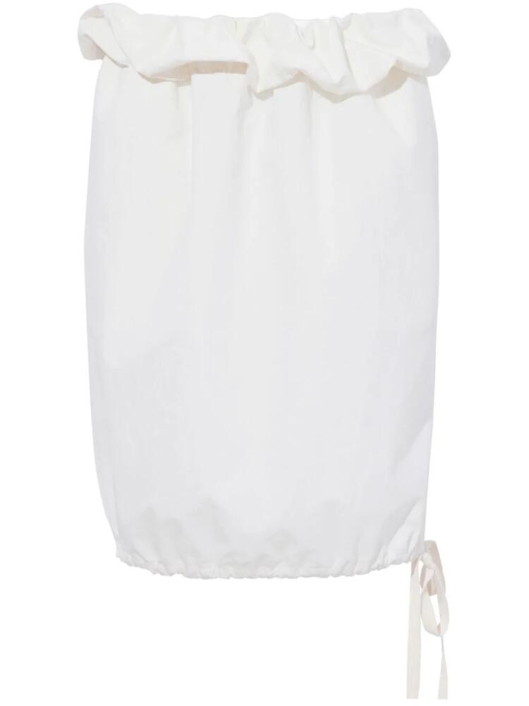 Proenza Schouler Hayley crinkled poplin skirt - White Cover