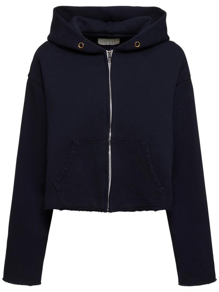 LES TIEN Cropped Zip-up Hoodie Cover