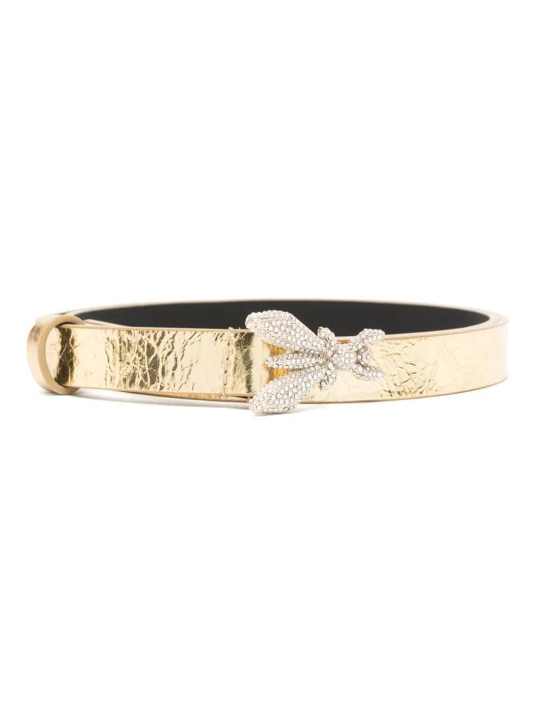 Patrizia Pepe logo-buckle belt - Gold Cover