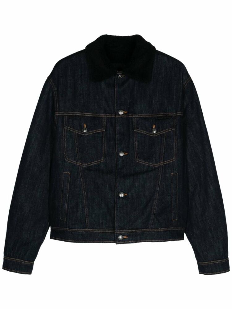 Just Cavalli logo-lettering denim jacket - Blue Cover