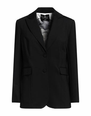 Cristinaeffe Woman Blazer Black Polyester, Elastane Cover