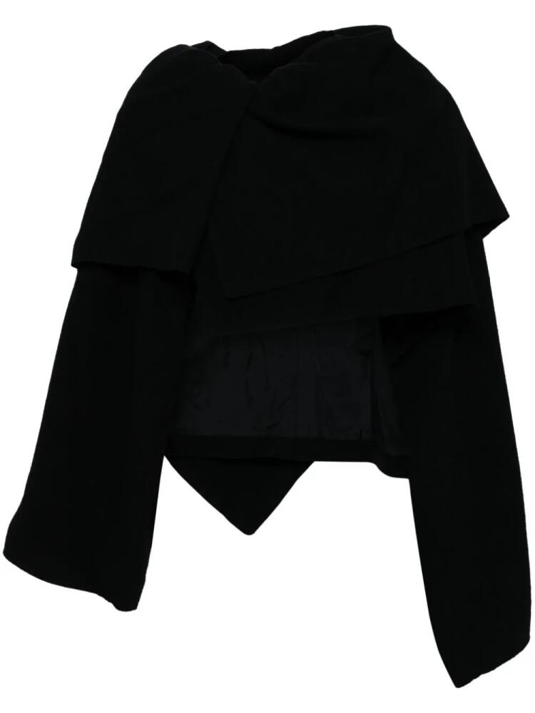 Y's gathered cape - Black Cover