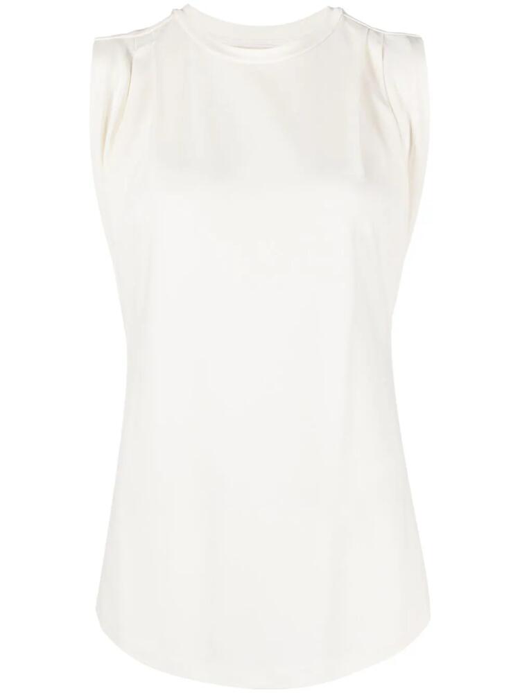 Michael Michael Kors pleat-detailing tank top - Neutrals Cover