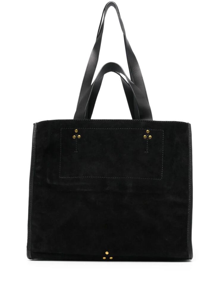 Jérôme Dreyfuss medium Léon suede tote bag - Black Cover