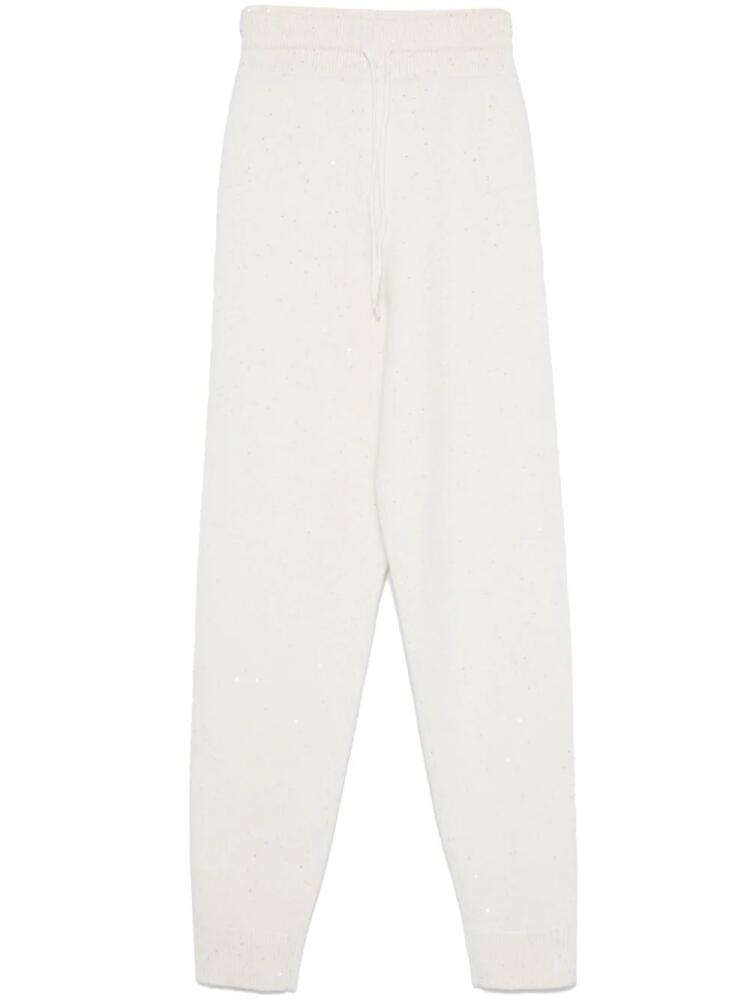 Fabiana Filippi sequinned track pants - White Cover