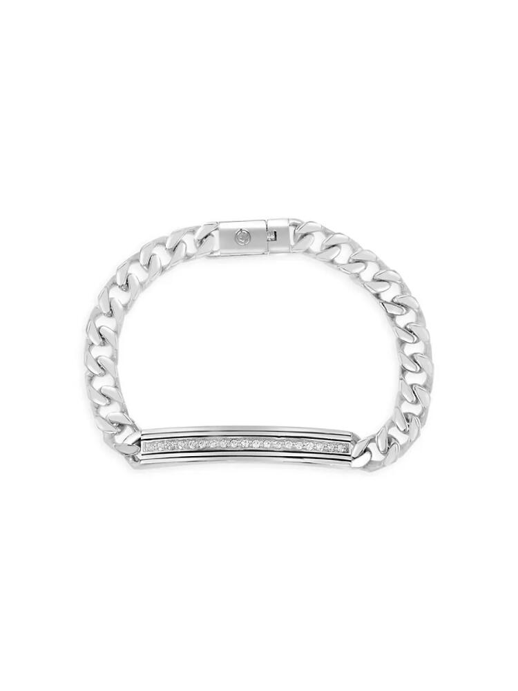 Effy Men's Sterling Silver & White Sapphire Bracelet Cover