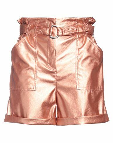 Kaos Jeans Woman Shorts & Bermuda Shorts Copper Polyester, Polyurethane Cover