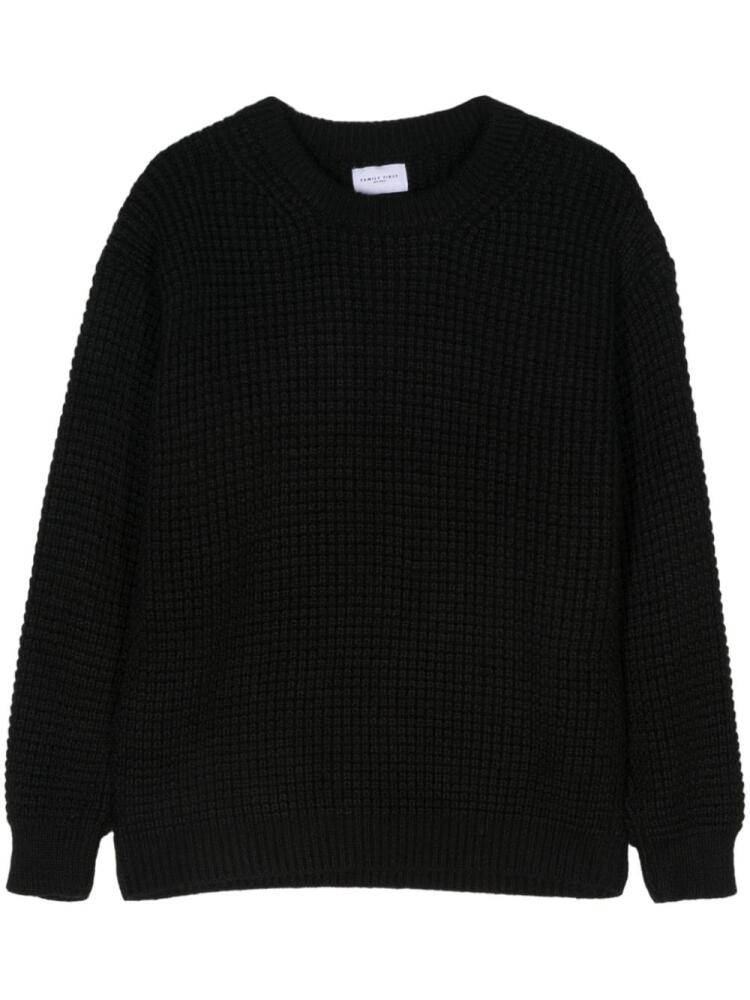 Family First crew-neck sweater - Black Cover