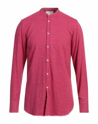 Aglini Man Shirt Fuchsia Cotton Cover