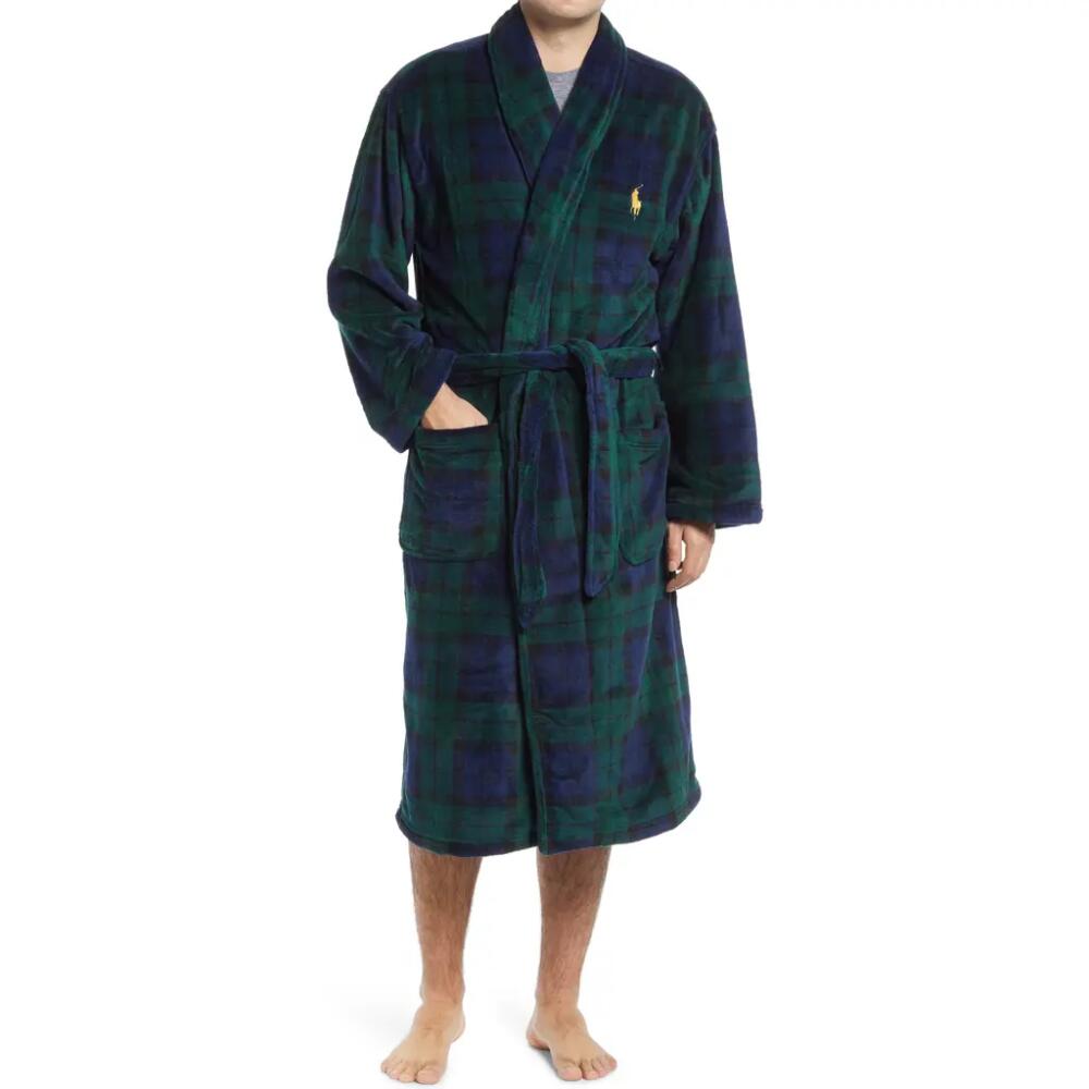 Polo Ralph Lauren Microfiber Robe in Blackwatch Cover