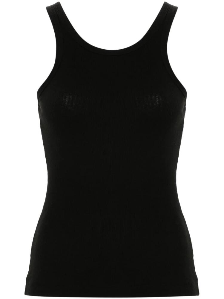 Nanushka ribbed cotton-blend tank top - Black Cover