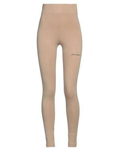 Hinnominate Woman Leggings Camel Cotton, Elastane Cover