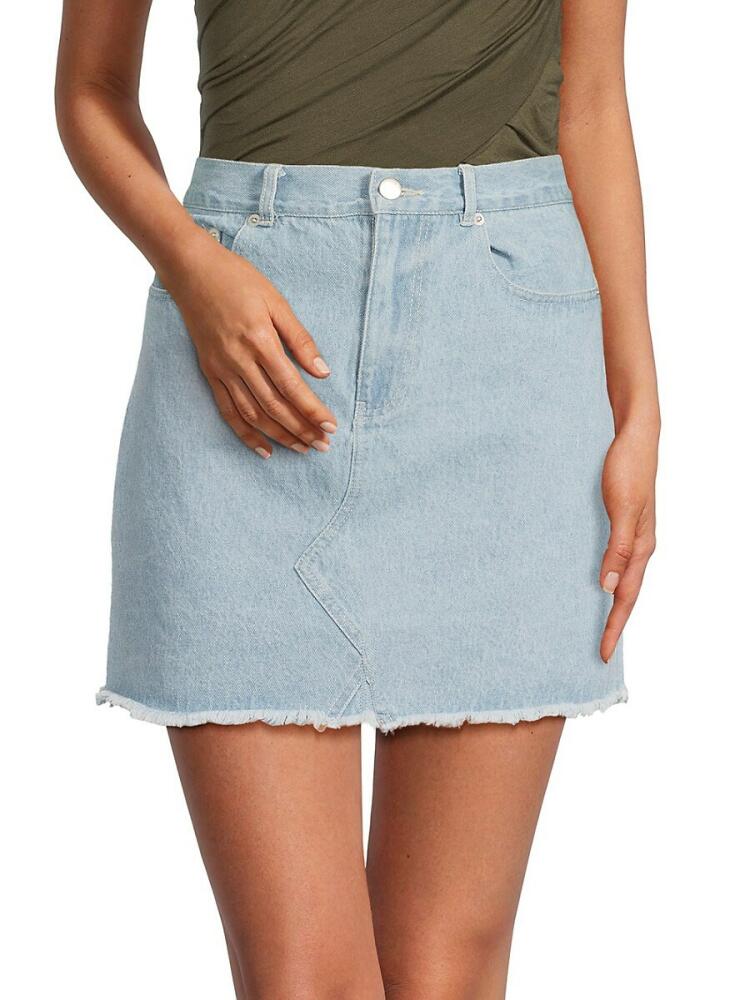 Lea & Viola Women's Denim Mini Skirt - Medium Wash Cover