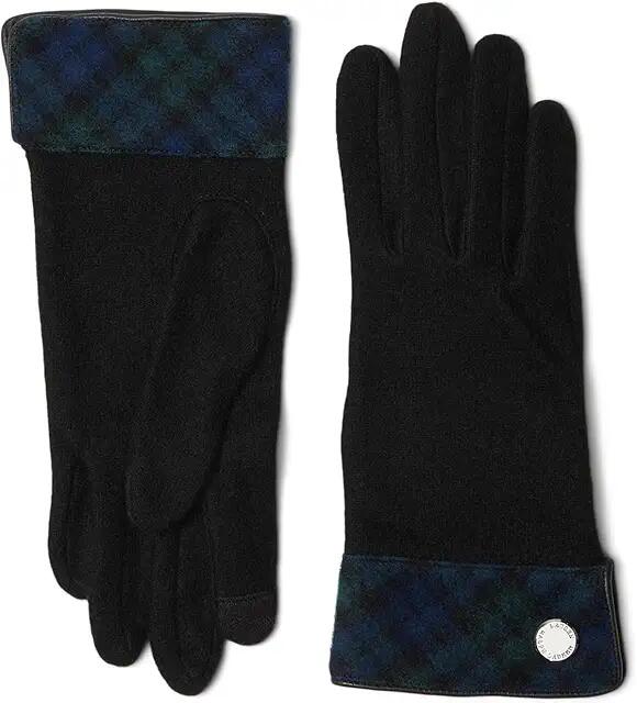 Lauren Ralph Lauren Pattern Cuff Glove with Snap (Blackwatch) Gore-Tex Gloves Cover